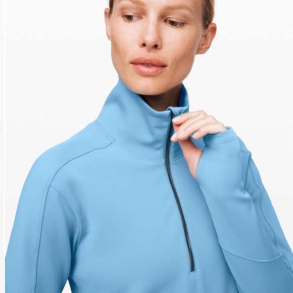 NWT athletic Athleisure minimalist Lululemon Run To Reset 1/2 Zip/Top - Picture 2 of 14